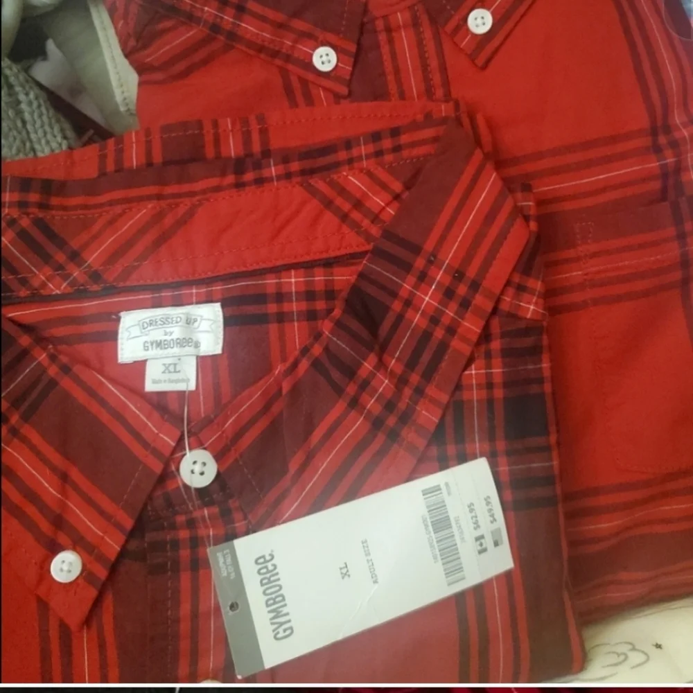 NWT Dad & Son shirt set flannel Buffalo plaid